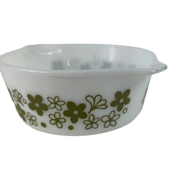 Pyrex Spring Blossom Crazy Daisy Cinderella 1.5 pt Casserole Dish 472 - Picture 5 of 11
